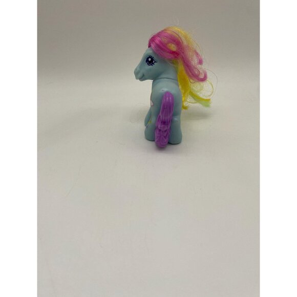 2008 McDonald's Hasbro My Little Pony Rainbow Dash Pony Figurine Happy Meal Toy - Picture 3 of 7